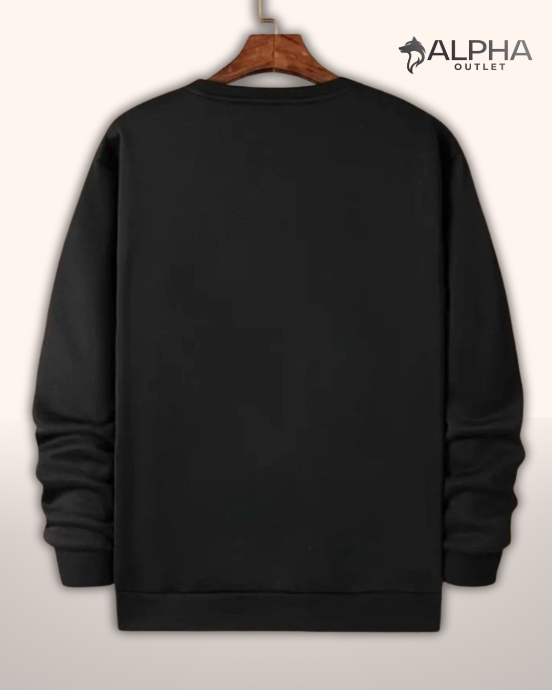 Moletom gola careca sem estampa