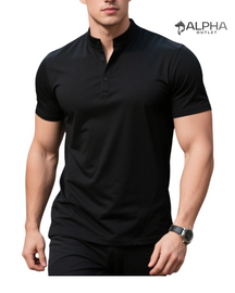 Camisa Gola Polo Preta