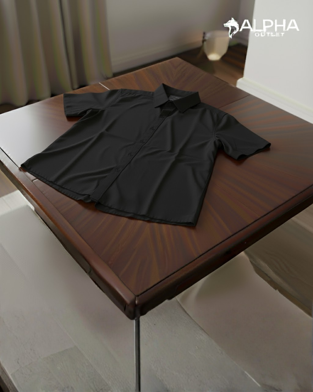 Camisa Social Masculina Manga Curta Forma Tradicional