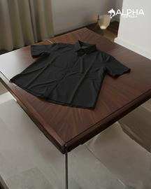 Camisa Social Masculina Manga Curta Forma Tradicional