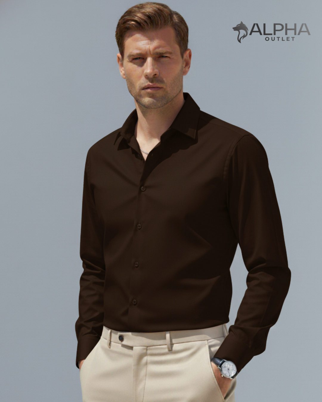 Camisa Social Passa Fácil Alpha Outlet