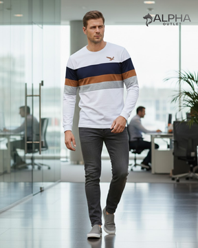 Camiseta de manga comprida casual