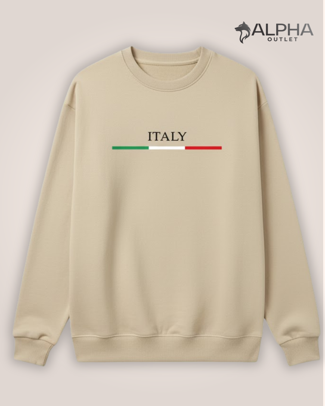 Moletom gola careca Italy