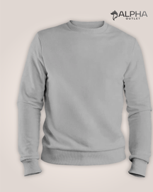 Moletom gola careca sem estampa