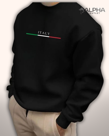 Moletom gola careca Italy