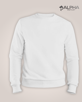 Moletom gola careca sem estampa